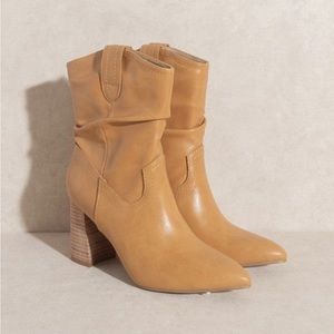 New brown booties boutique